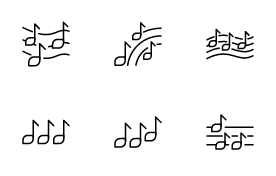 Musical note line V.1
