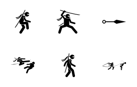 Ninja icon set
