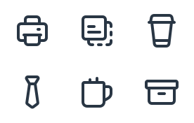 Office and folders icons