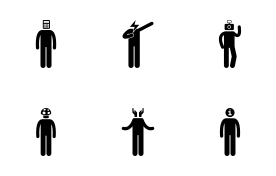 People Characteristic Behavior Attitude 2 icon set