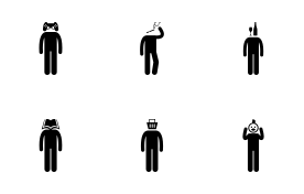 People Characteristic Behavior Attitude 3 icon set