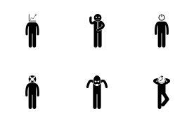 People Characteristic Behavior Attitude 4 icon set