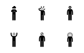 People Emotion Feeling Expression Attitude 2 icon set