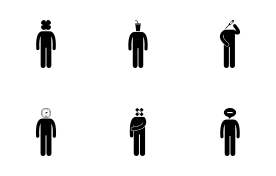 People Emotion Feeling Expression Attitude 3 icon set