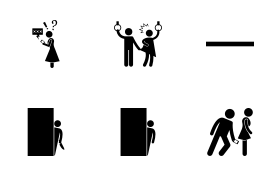 Pervert Stalker Physco icon set