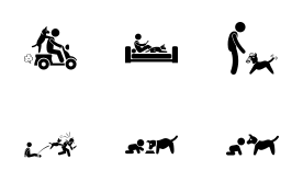 Pet Dog icon set