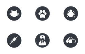 Pets Medical Icons