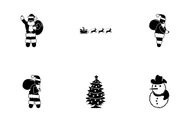Santa Claus icon set