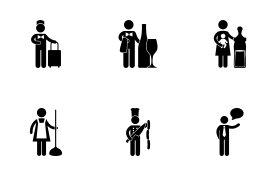 Services Job icon set