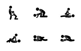 Sex Positions icon set