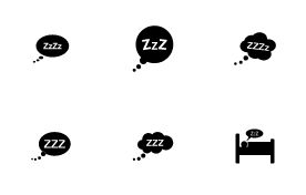 Sleep icon set