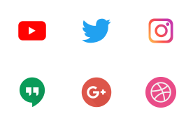 Social Media Color Logo Icon