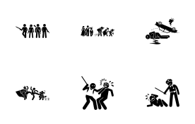 Social Problems and Critical Issues icon set