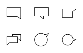 Speech bubble line V.1