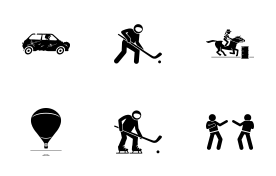 Sport and Games with Alphabet B (Part 1 of 4) icon set