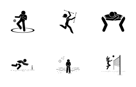 Sport and Games with Alphabet B (Part 2 of 4) icon set
