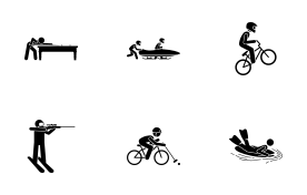 Sport and Games with Alphabet B (Part 3 of 4) icon set