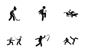 Sport and Games with Alphabet C (Part 1 of 4) icon set