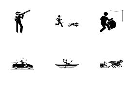 Sport and Games with Alphabet C (Part 2 of 4) icon set