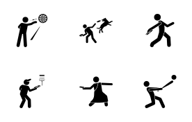 Sport and Games with Alphabet D (Part 1 of 1) icon set