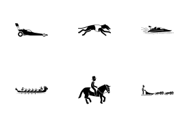Sport and Games with Alphabet D (Part 2 of 2) icon set