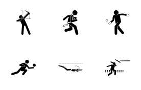 Sport and Games with Alphabet F (Part 1 of 3) icon set