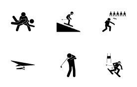 Sport and Games with Alphabet G (Part 1 of 1) icon set