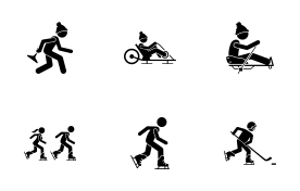 Sport and Games with Alphabet I (Part 1 of 2) icon set