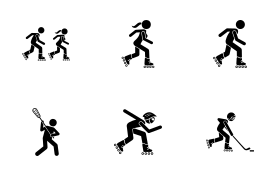 Sport and Games with Alphabet I (Part 2 of 2) icon set