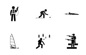 Sport and Games with Alphabet L (Part 1 of 2) icon set