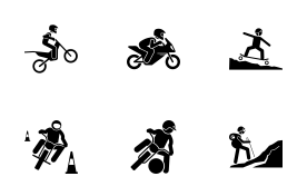 Sport and Games with Alphabet M (Part 2 of 2) icon set