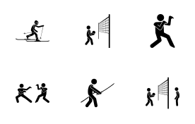 Sport and Games with Alphabet N (Part 1 of 1) icon set