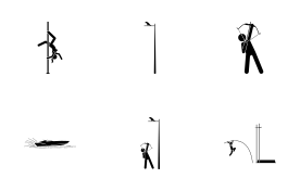 Sport and Games with Alphabet P (Part 5 of 5) icon set
