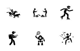 Sport and Games with Alphabet R (Part 3 of 4) icon set