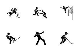 Sport and Games with Alphabet S (Part 1 of 9) icon set