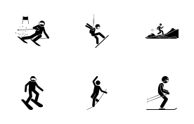 Sport and Games with Alphabet S (Part 4 of 9) icon set