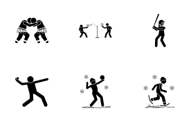 Sport and Games with Alphabet S (Part 6 of 9) icon set