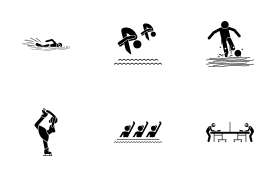 Sport and Games with Alphabet S (Part 9 of 9) icon set