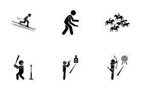 Sport and Games with Alphabet T (Part 1 of 4) icon set
