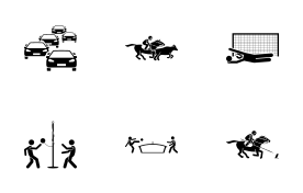 Sport and Games with Alphabet T (Part 2 of 4) icon set