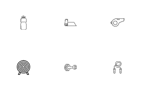 Sport equipment icon pack