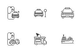 Transportation & Logistics line icon