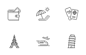 Travel & Vacation line icon