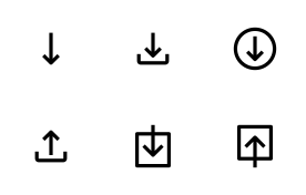 UI Arrows icon set