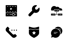 Ui elements glyph V.1