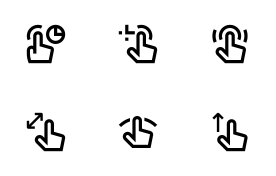 UI Gestures icon set