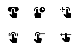 UI Gestures icon set