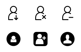 User and Profile Icons