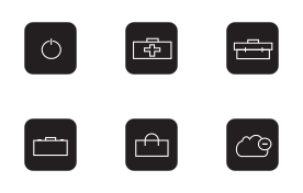 vector work documents icons