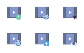 Video Player Icons